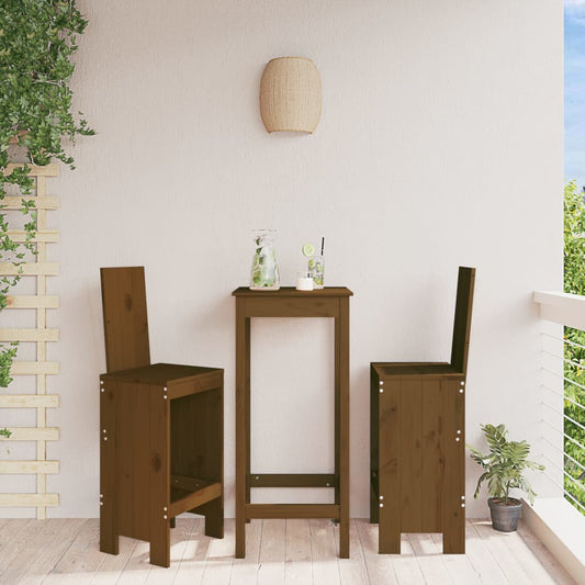 Barkrakker 2 Stk Honningbrun 40X42X120 Cm Heltre Furu