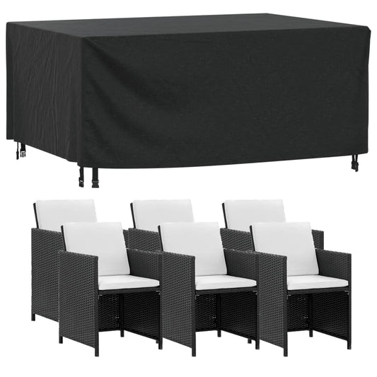 Hagemøbeltrekk Svart 172X113X73 Cm Vanntett 420D