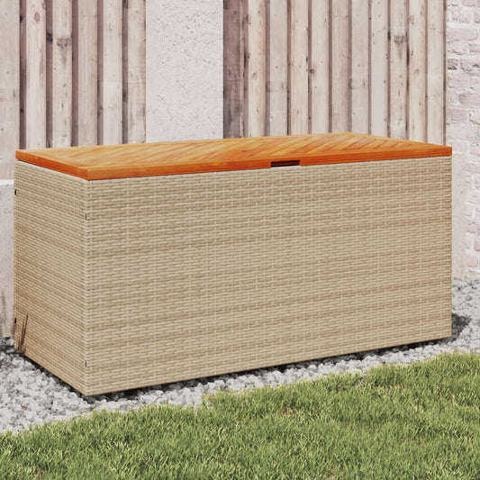 Putekasse Beige 110X50X54 Cm Polyrotting Akasie