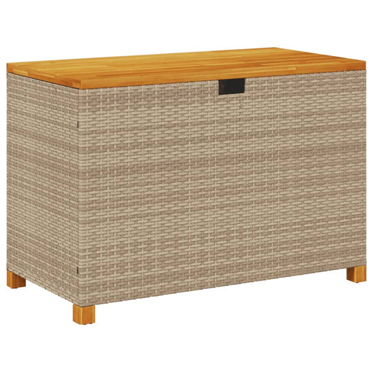 Putekasse Beige 110X55X63 Cm Polyrotting Akasie
