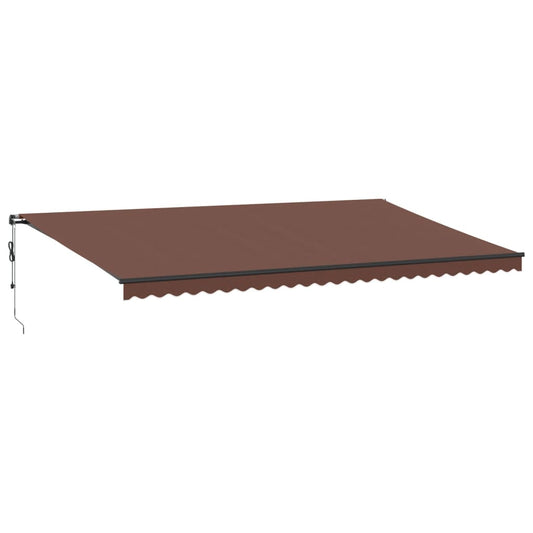 Automatisk Uttrekkbar Markise Brun 600X350 Cm