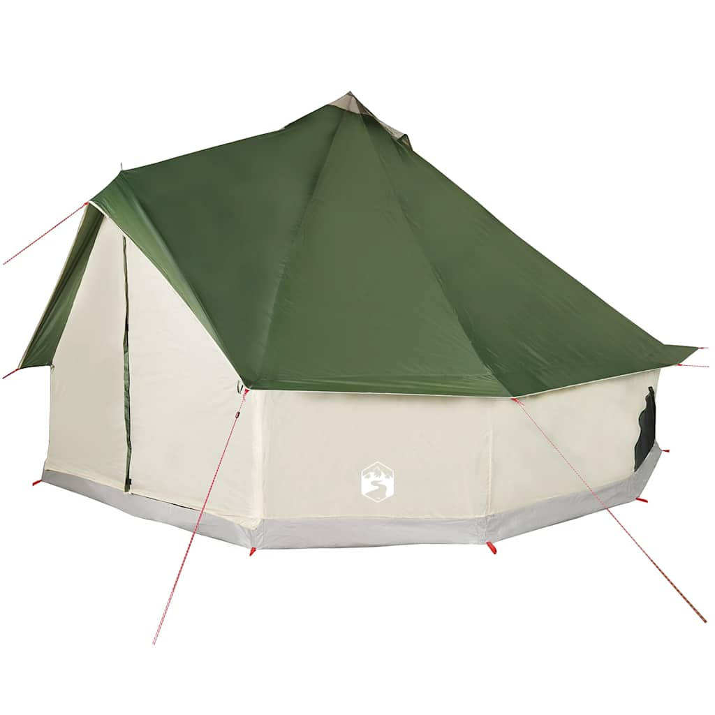 Tipi-Telt For Camping 8 Personer Grønn Vanntett