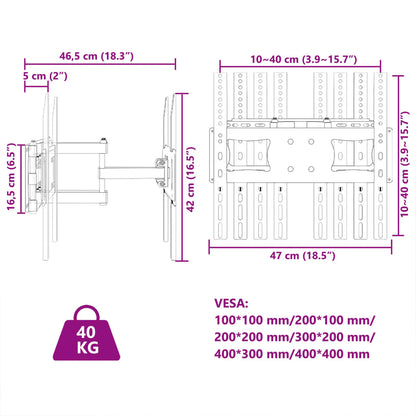 Tv-Veggfeste For 26-70 Tommers Skjerm Maks. Vesa 400X400Mm 40Kg