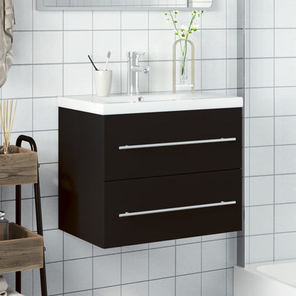 Servantskap Med Innebygd Kum Svart