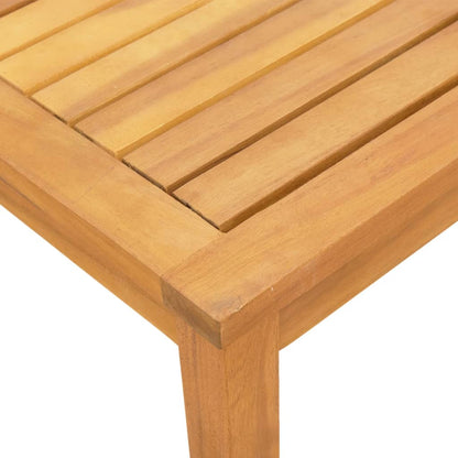 Solsenger Med Bord 2 Stk Kremhvit Heltre Akasie Og Textilene