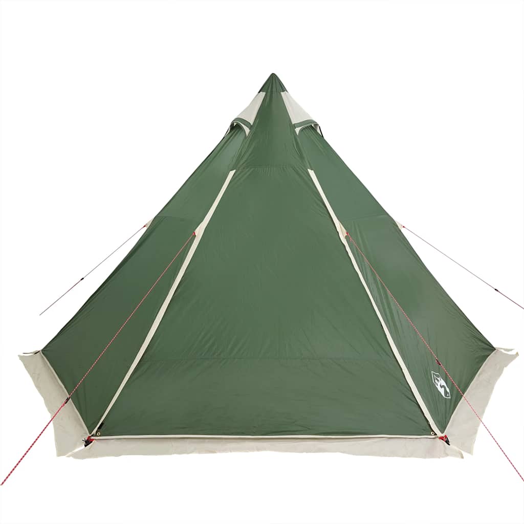 Tipi-Telt For Camping 6 Personer Grønn Vanntett