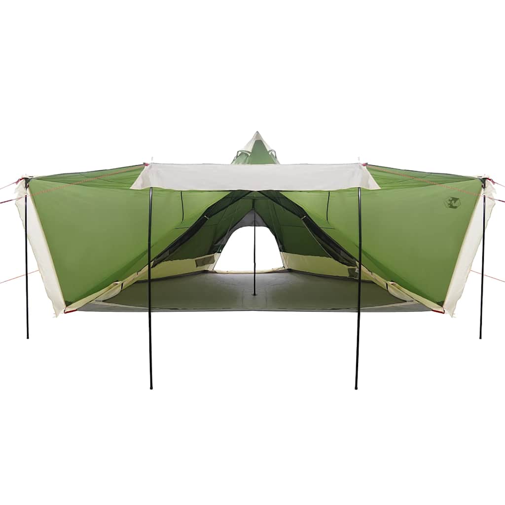 Tipi-Telt For Camping 6 Personer Grønn Vanntett