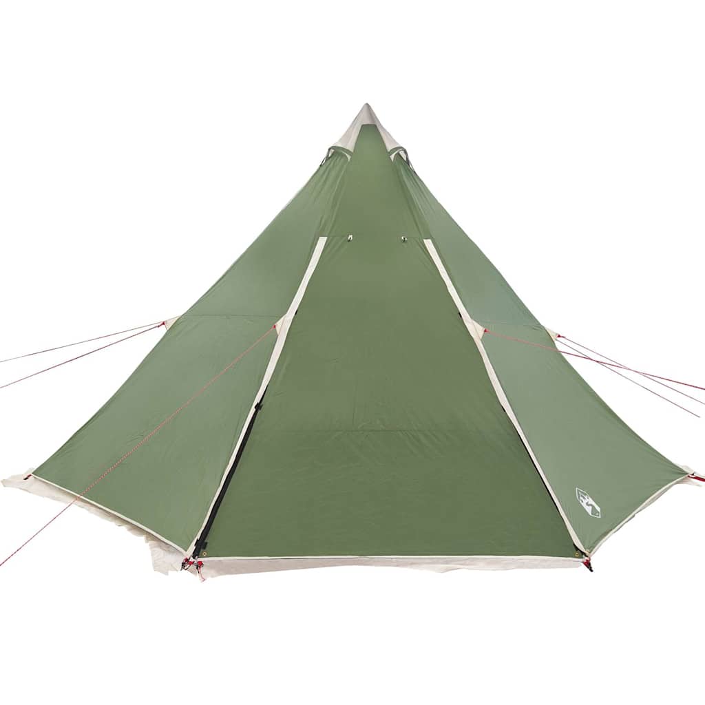 Tipi-Telt For Camping 6 Personer Grønn Vanntett