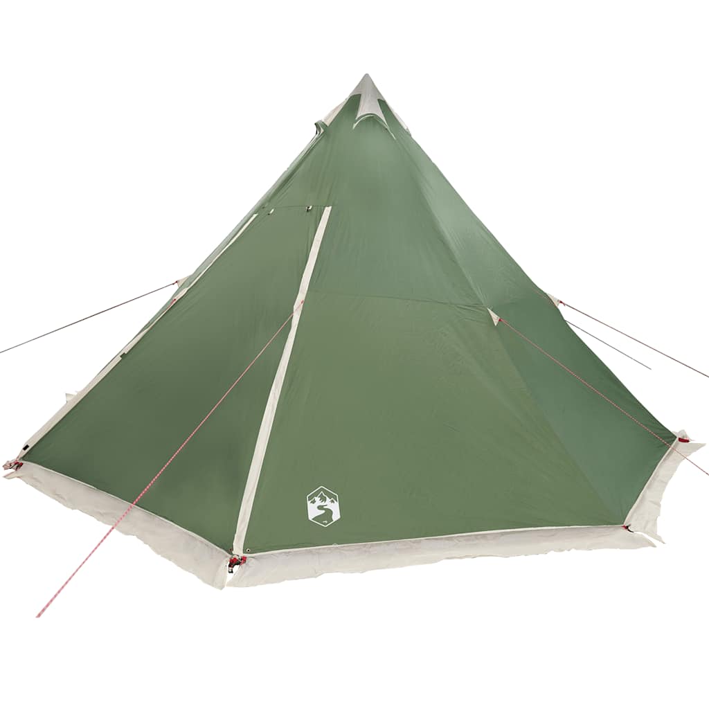 Tipi-Telt For Camping 6 Personer Grønn Vanntett