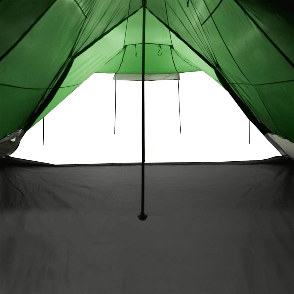 Tipi-Telt For Camping 6 Personer Grønn Vanntett