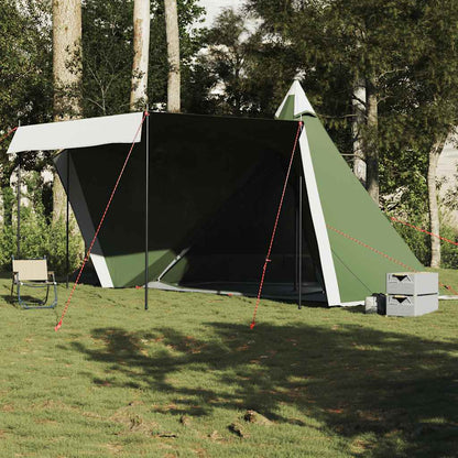 Tipi-Telt For Camping 6 Personer Grønn Vanntett