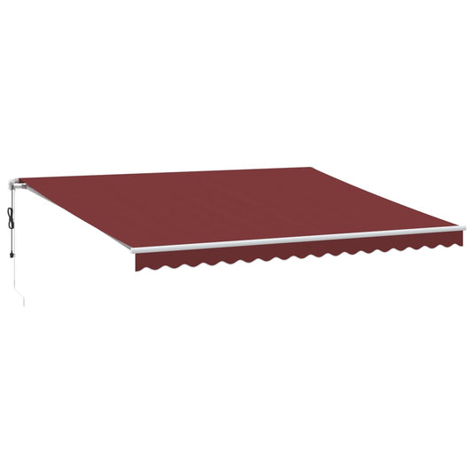 Automatisk Uttrekkbar Markise Burgunder 450X300 Cm