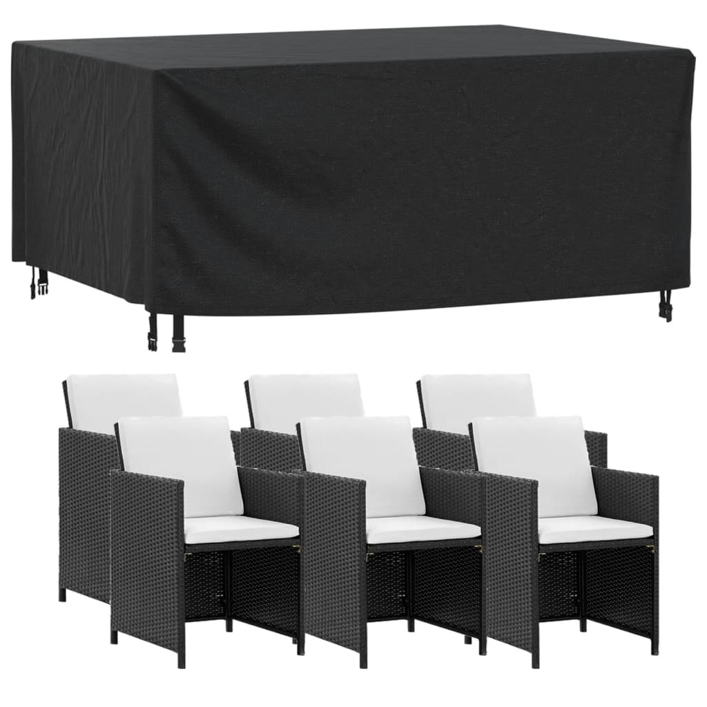 Hagemøbeltrekk 2 Stk Svart 172X113X73 Cm Vanntett 420D
