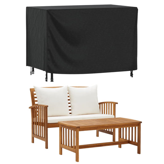 Hagemøbeltrekk 2 Stk Svart 140X70X90 Cm Vanntett 420D