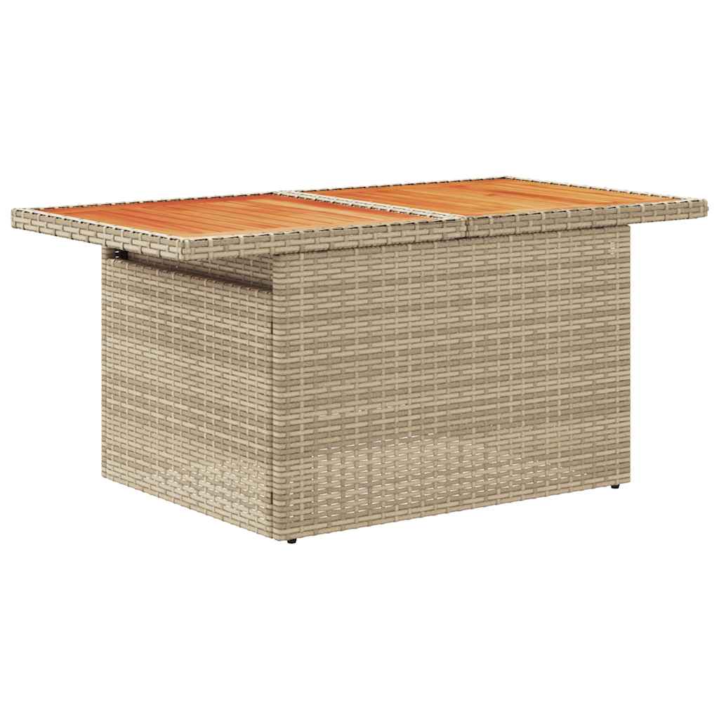 Hagesofaer Med Puter 5 Deler Beige Polyrotting Akasie
