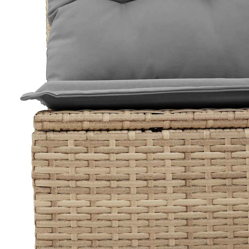 Hagesofaer Med Puter 6 Deler Beige Polyrotting Akasie