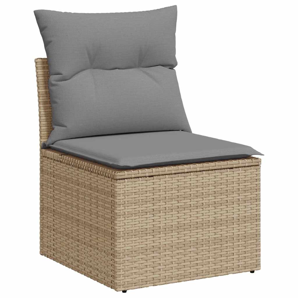 Hagesofaer Med Puter 8 Deler Beige Polyrotting Akasie
