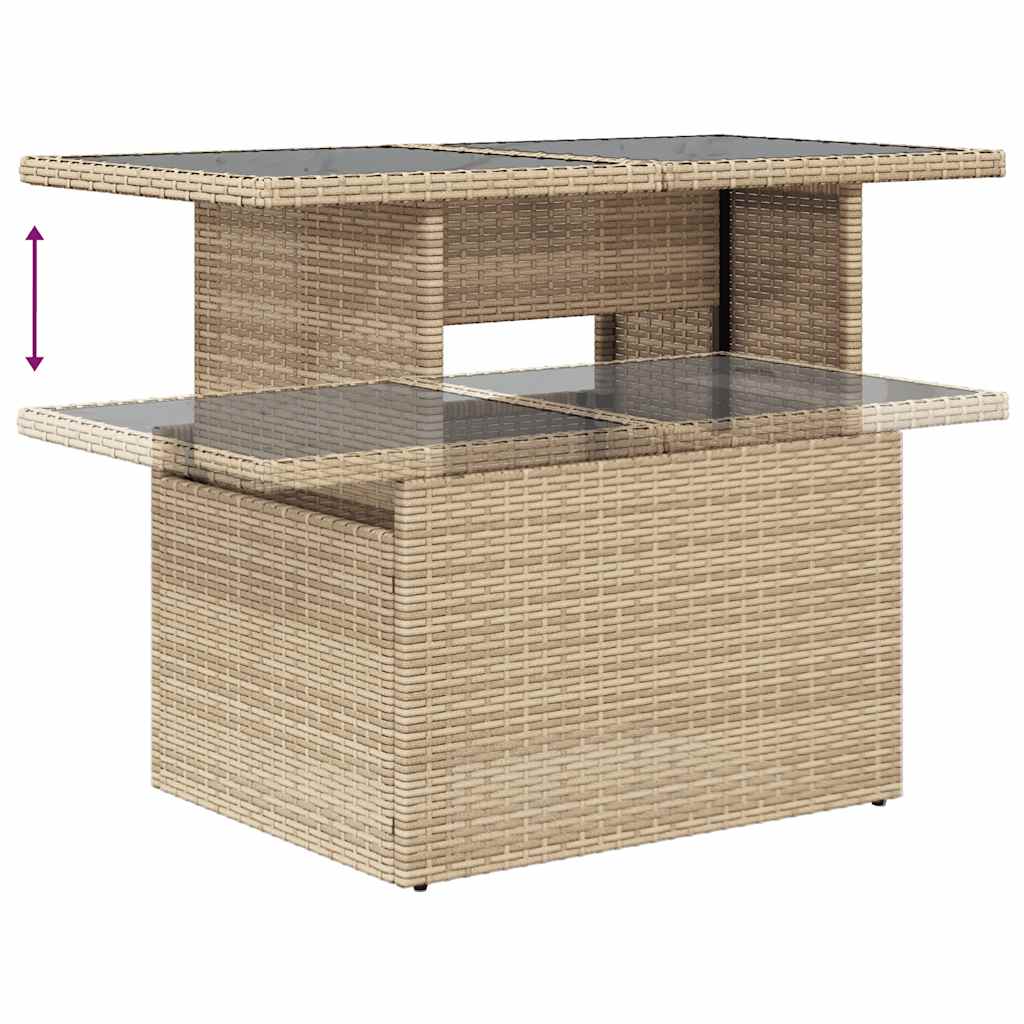 Hagesofaer Med Puter 8 Deler Beige Polyrotting Akasie
