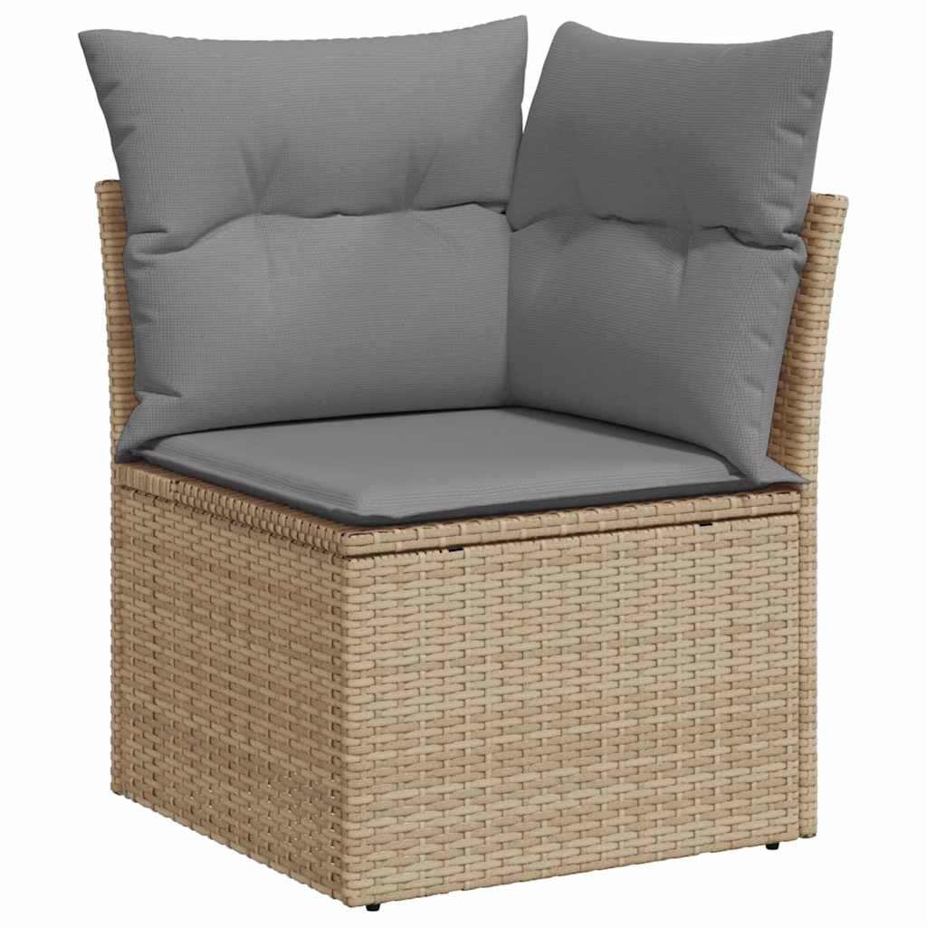 Hagesofaer Med Puter 8 Deler Beige Polyrotting Akasie
