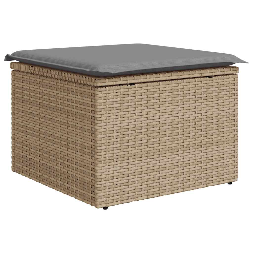 Hagesofaer Med Puter 8 Deler Beige Polyrotting Akasie
