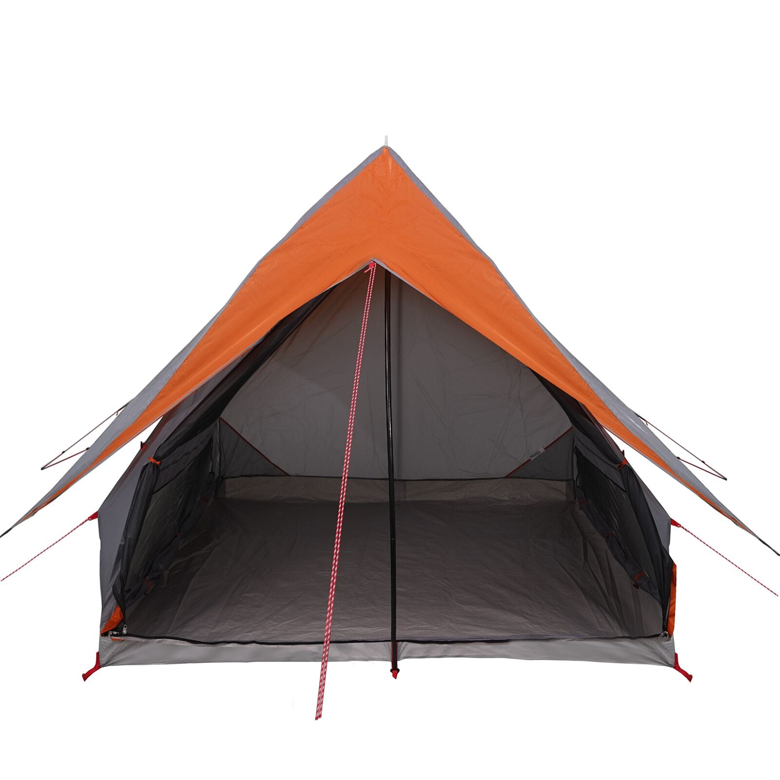 Camping Telt A-Frame 3-Person Grå Og Oransje Vanntett