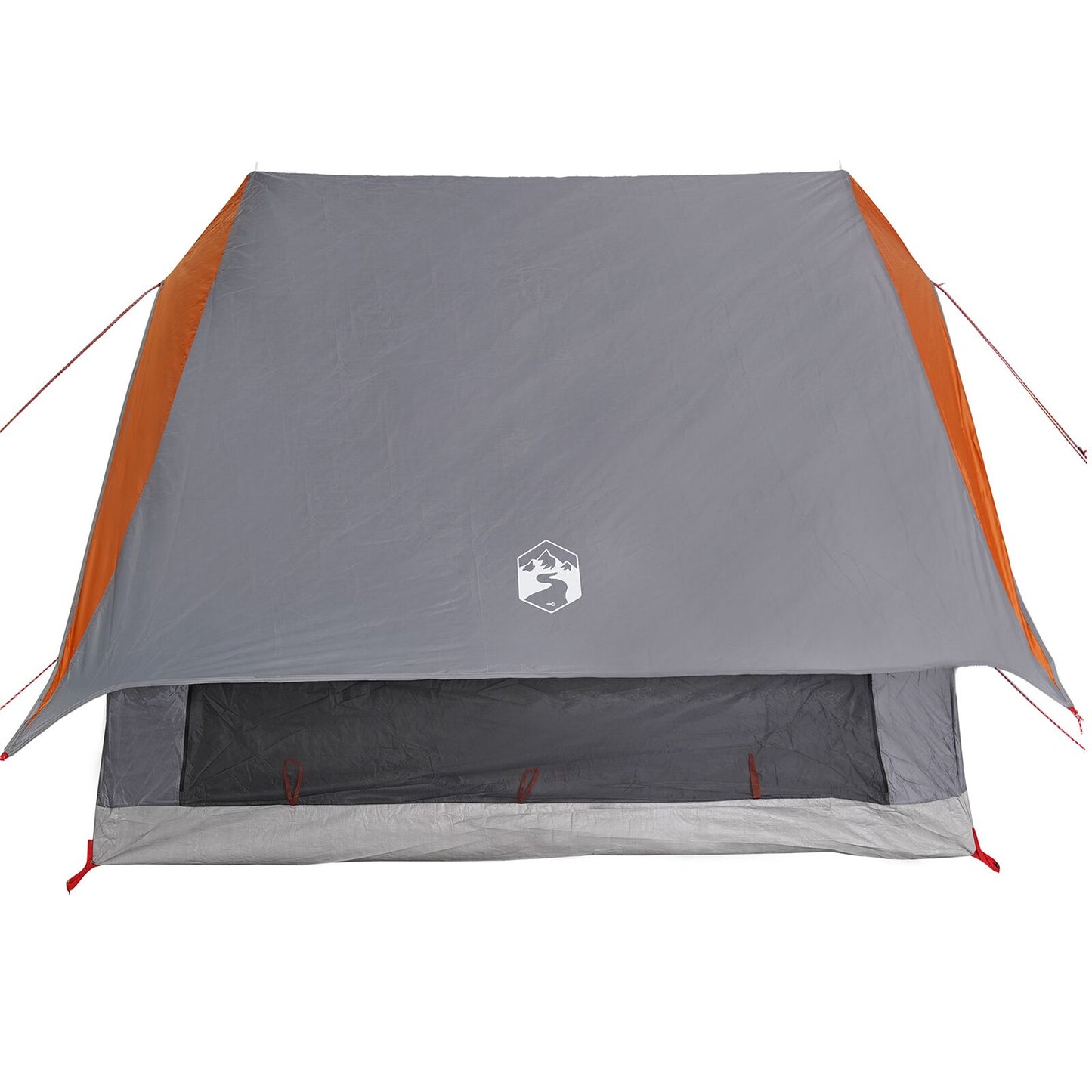 Camping Telt A-Frame 3-Person Grå Og Oransje Vanntett
