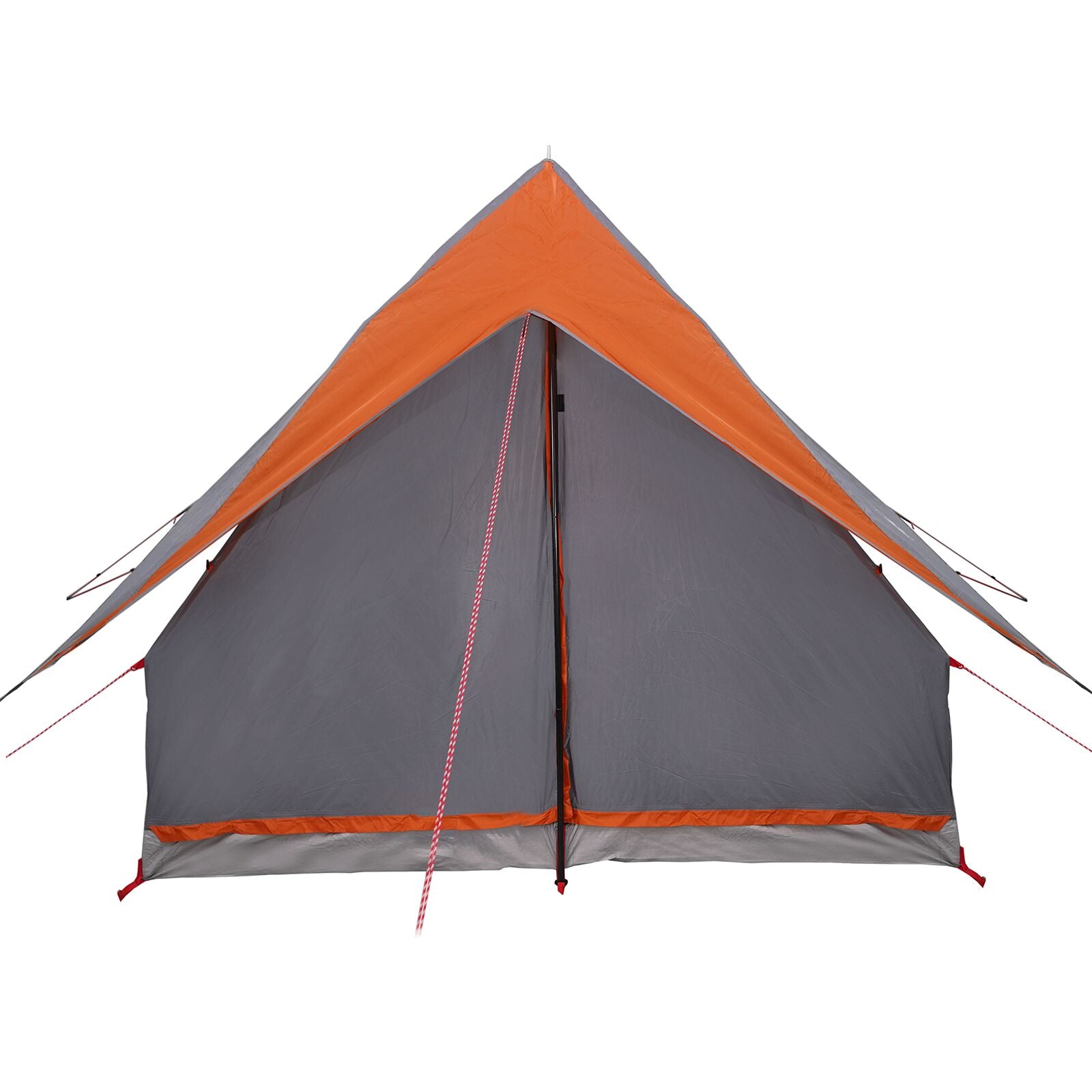 Camping Telt A-Frame 3-Person Grå Og Oransje Vanntett