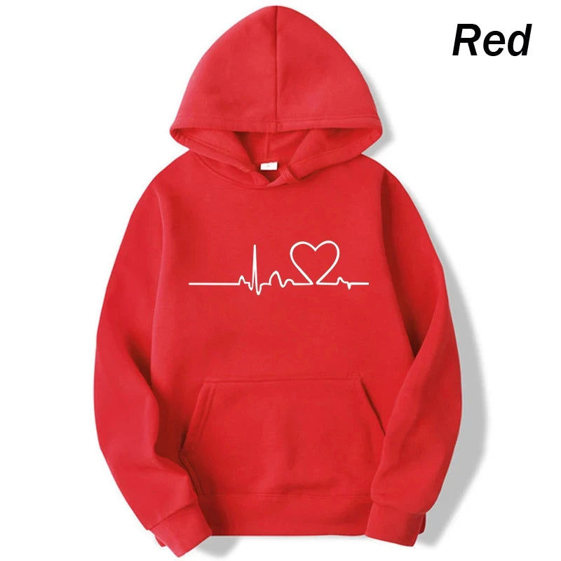 Heartbeat Print Hoodie