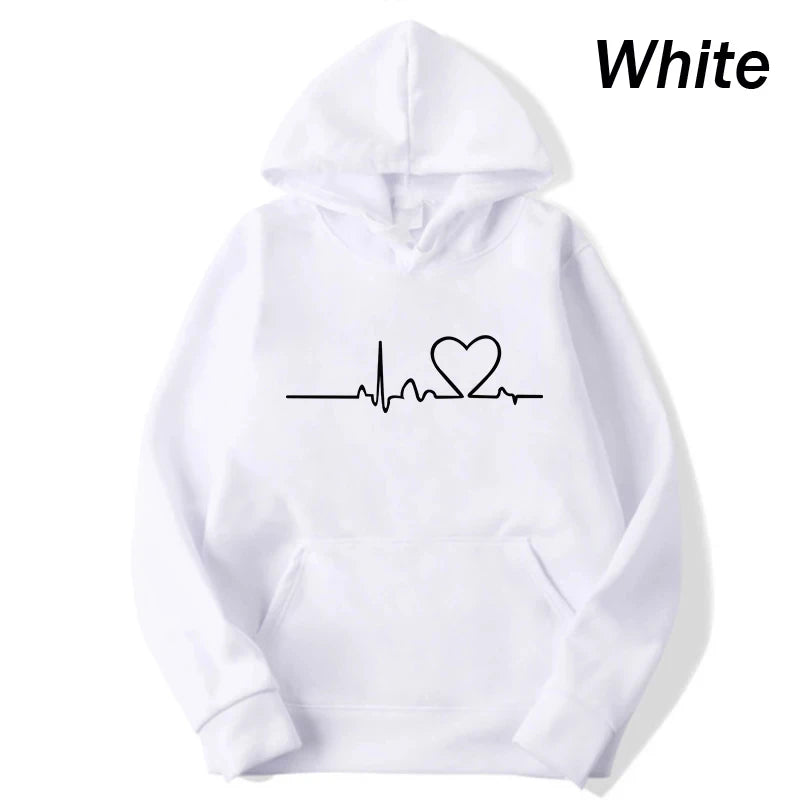 Heartbeat Print Hoodie