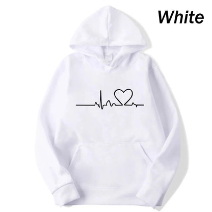 Heartbeat Print Hoodie