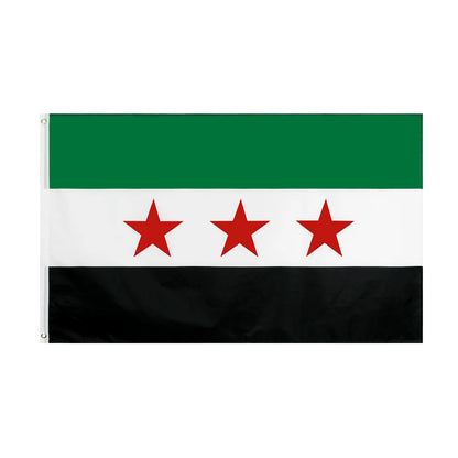 Three Stars Free Syrian Arab Flag