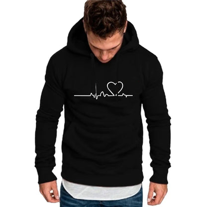 Heartbeat Print Hoodie