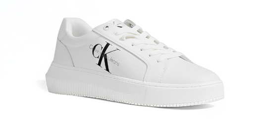 Calvin Klein Pure – Klassiske hvite skinnsneakers for høst og vinter
