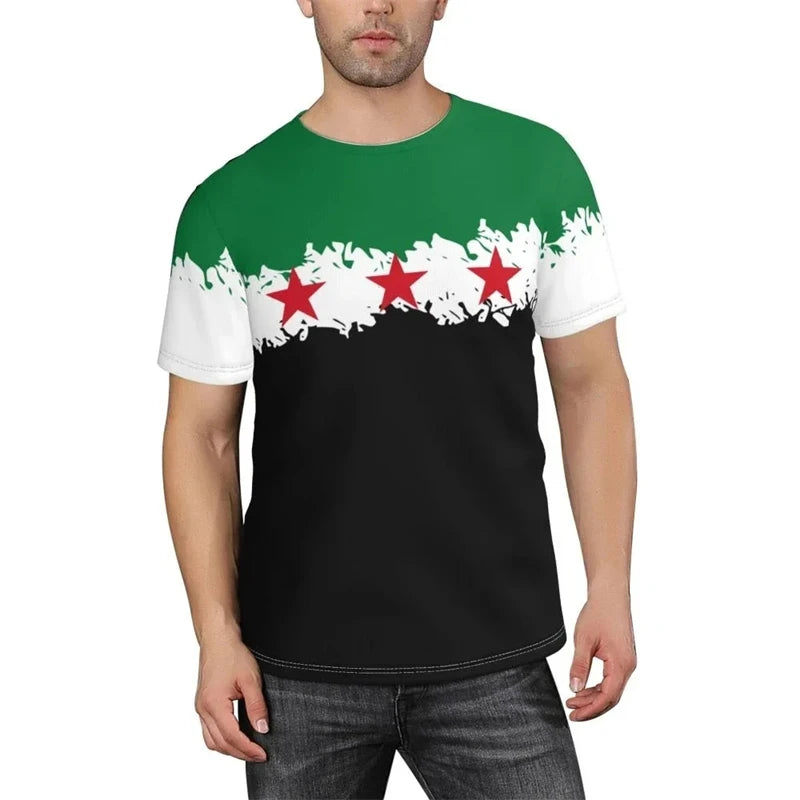 T-Shirt Syria Flag for Men & Women and Kids