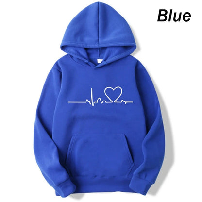 Heartbeat Print Hoodie