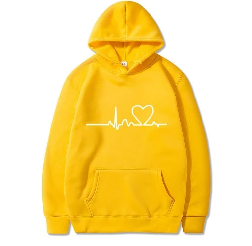 Heartbeat Print Hoodie