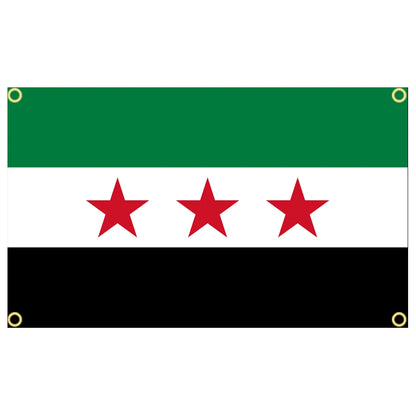 Three Stars Free Syrian Arab Flag