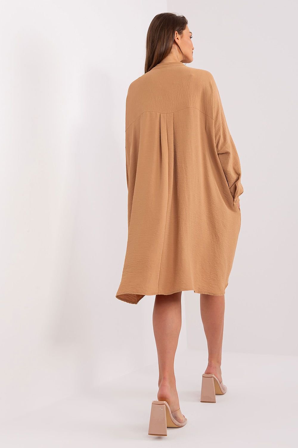 Loose-Fit Shirt Dress by Italy Moda