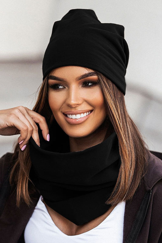 Hat and Snood Set - IVON black / one-size-fits-all MAHYSTYLE