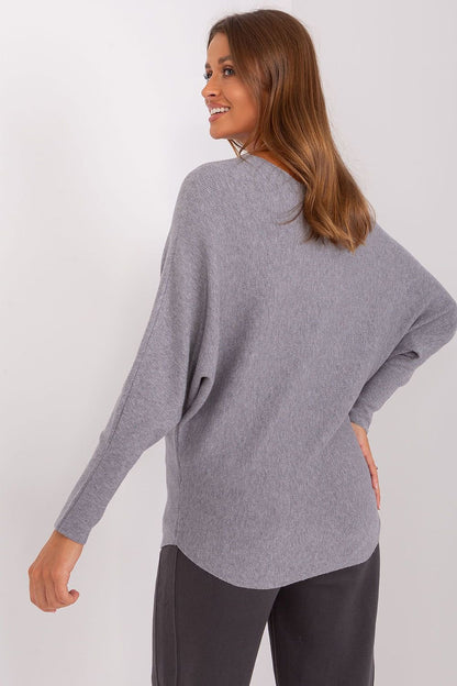 Grey Batwing Sweater