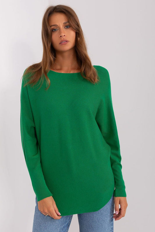 Green Batwing Sweater