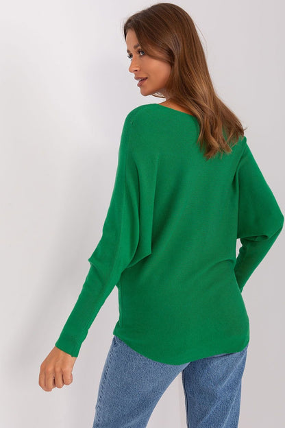 Green Batwing Sweater