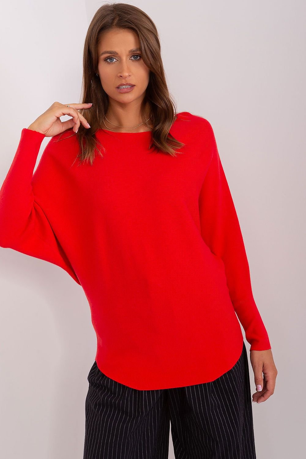 Red Batwing Sweater