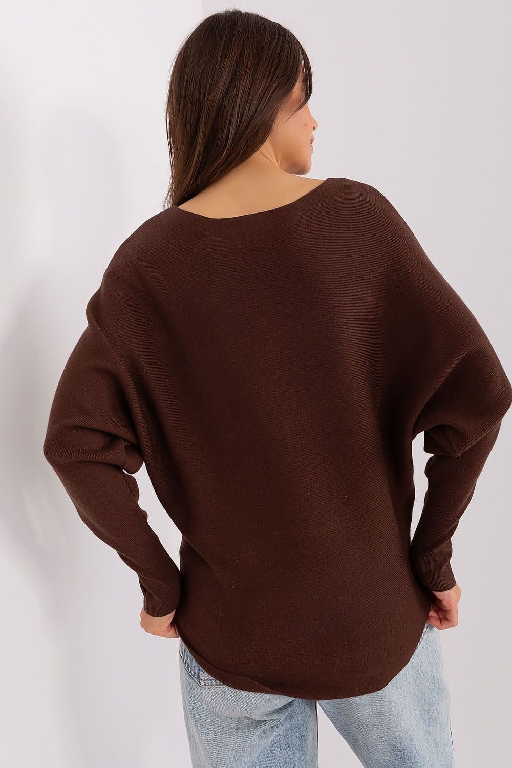 Brown Batwing Sweater