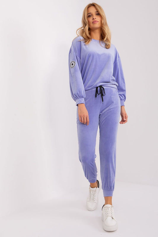 Velour Sweatshirt Set violet / one-size-fits-all MAHYSTYLE