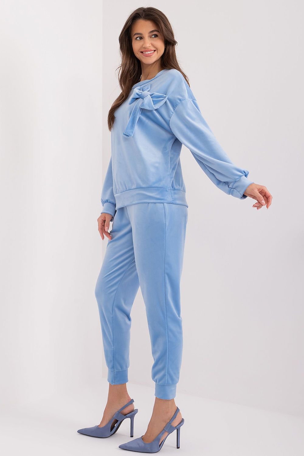 Trendy Velour Tracksuit by Italy Moda