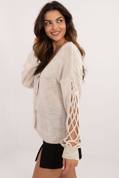 Sweater with Braided Sleeve