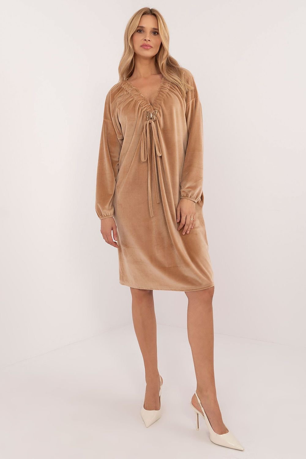 Velour Everyday Dress by Italy Moda