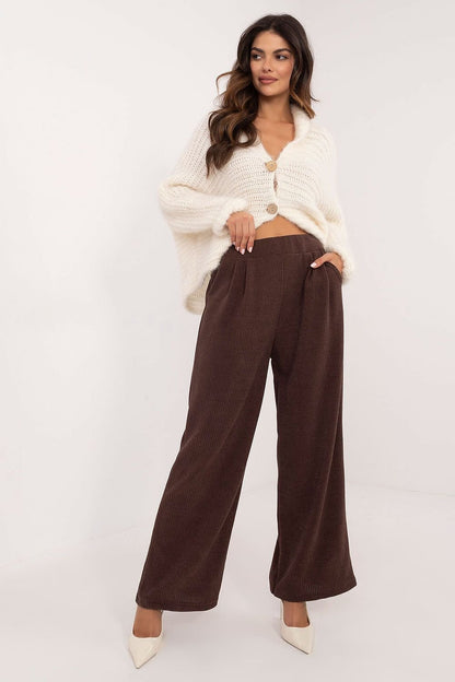 Ribbed Fabric Pants by Italy Moda