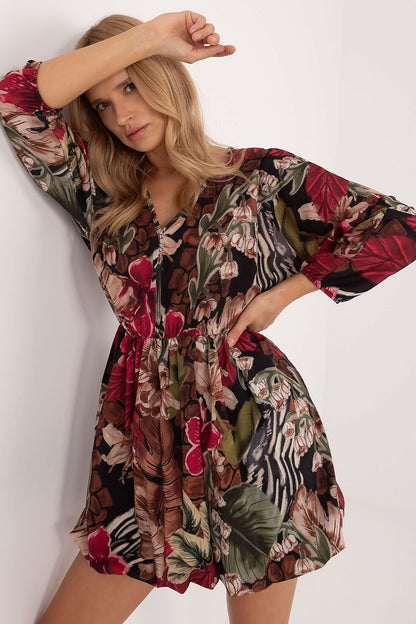 Bombshell Floral Dress by Italy Moda